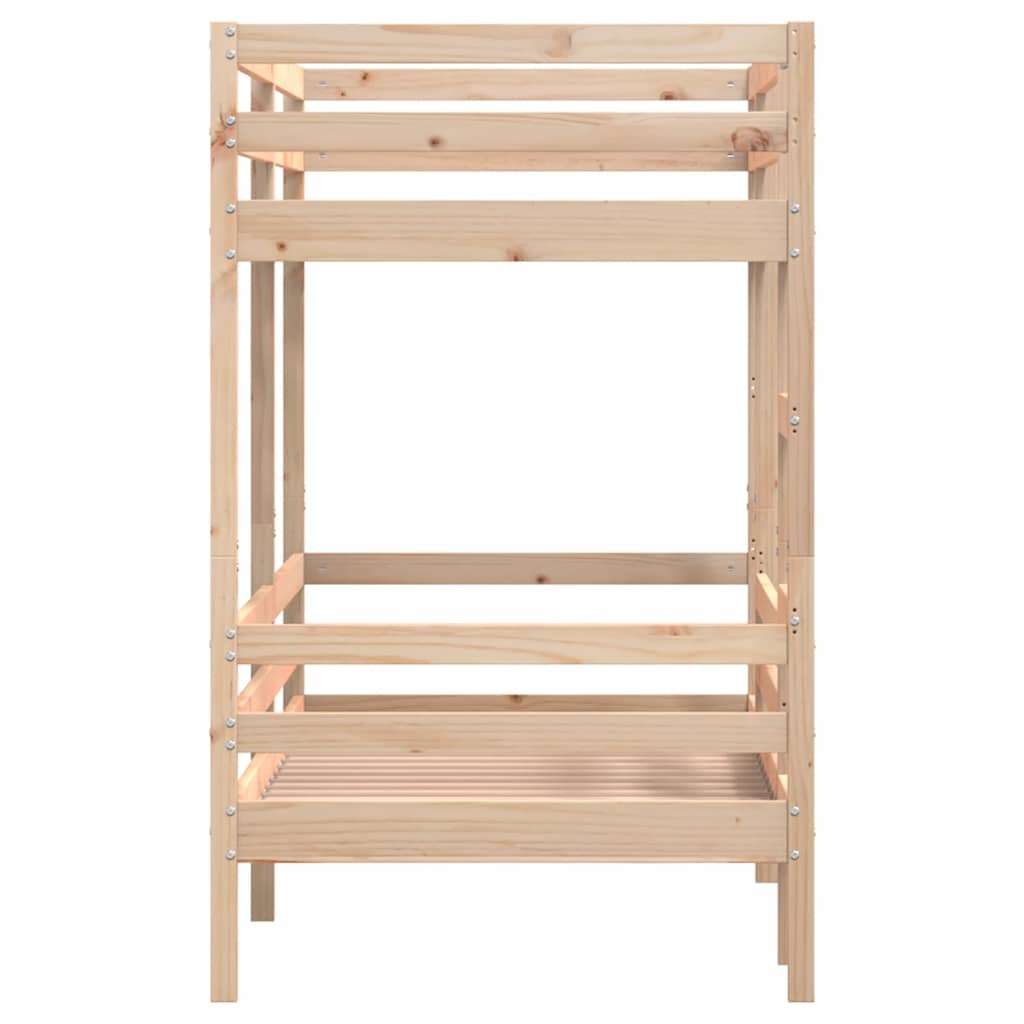 Letto a Castello 80x200 cm in Legno Massello di Pino | homemem39