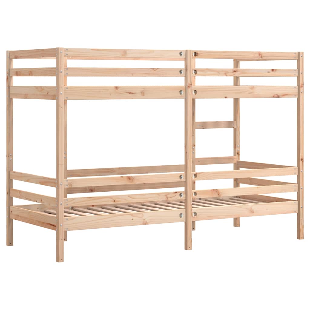 Letto a Castello 80x200 cm in Legno Massello di Pino | homemem39