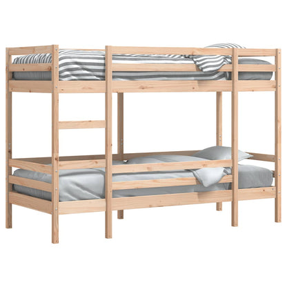 Letto a Castello senza Materasso 90x190 cm Legno di Pino
