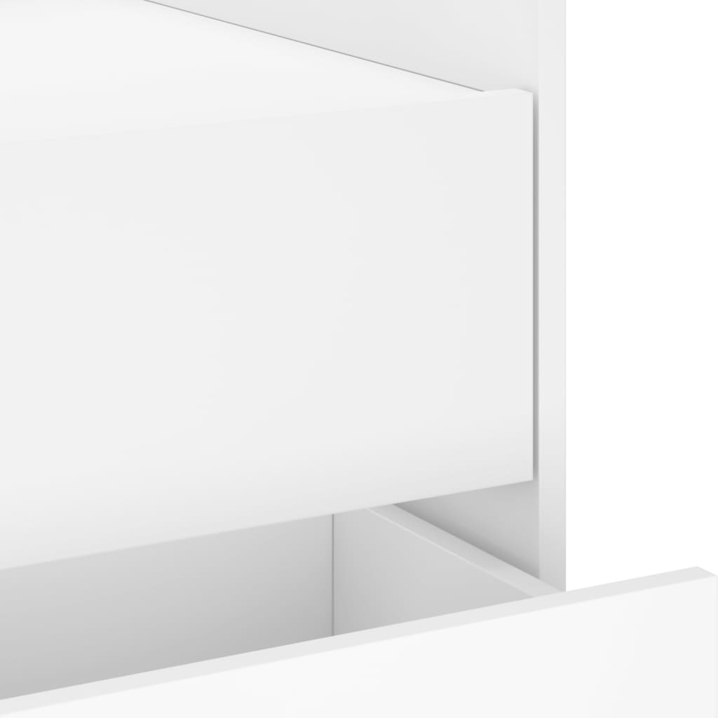 Comodino Bianco 45x50x50 cm in Truciolato - homemem39