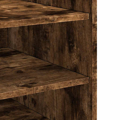 Comodino Rovere Fumo 45x50x50 cm in Truciolato - homemem39