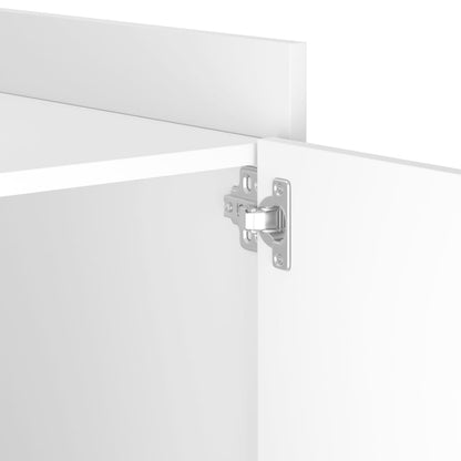 Comodino Bianco 45x50x50 cm in Truciolato - homemem39