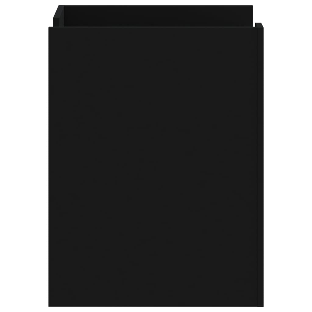 Comodino Nero 45x50x65 cm in Legno Multistrato - homemem39