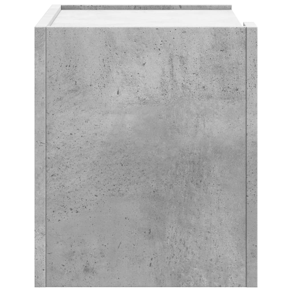 Comodini a Muro 2 pz Grigio Cemento 45x30x35 cm - homemem39
