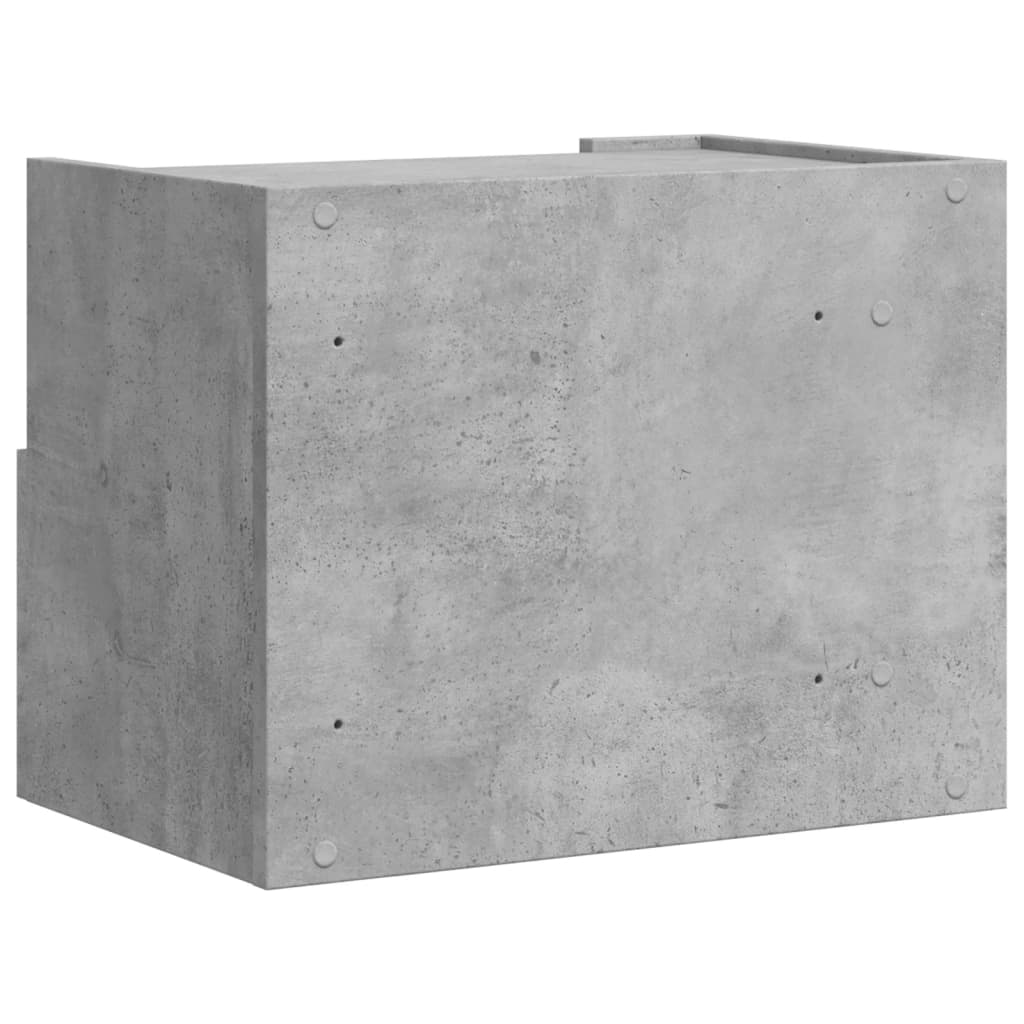 Comodini a Muro 2 pz Grigio Cemento 45x30x35 cm - homemem39