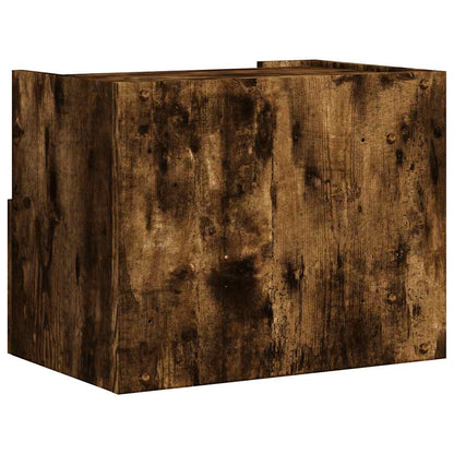 Comodini a Muro 2 pz Rovere Fumo 45x30x35 cm | homemem39