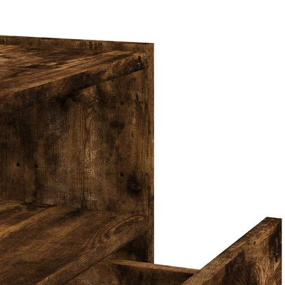 Comodini a Muro 2 pz Rovere Fumo 45x30x35 cm | homemem39