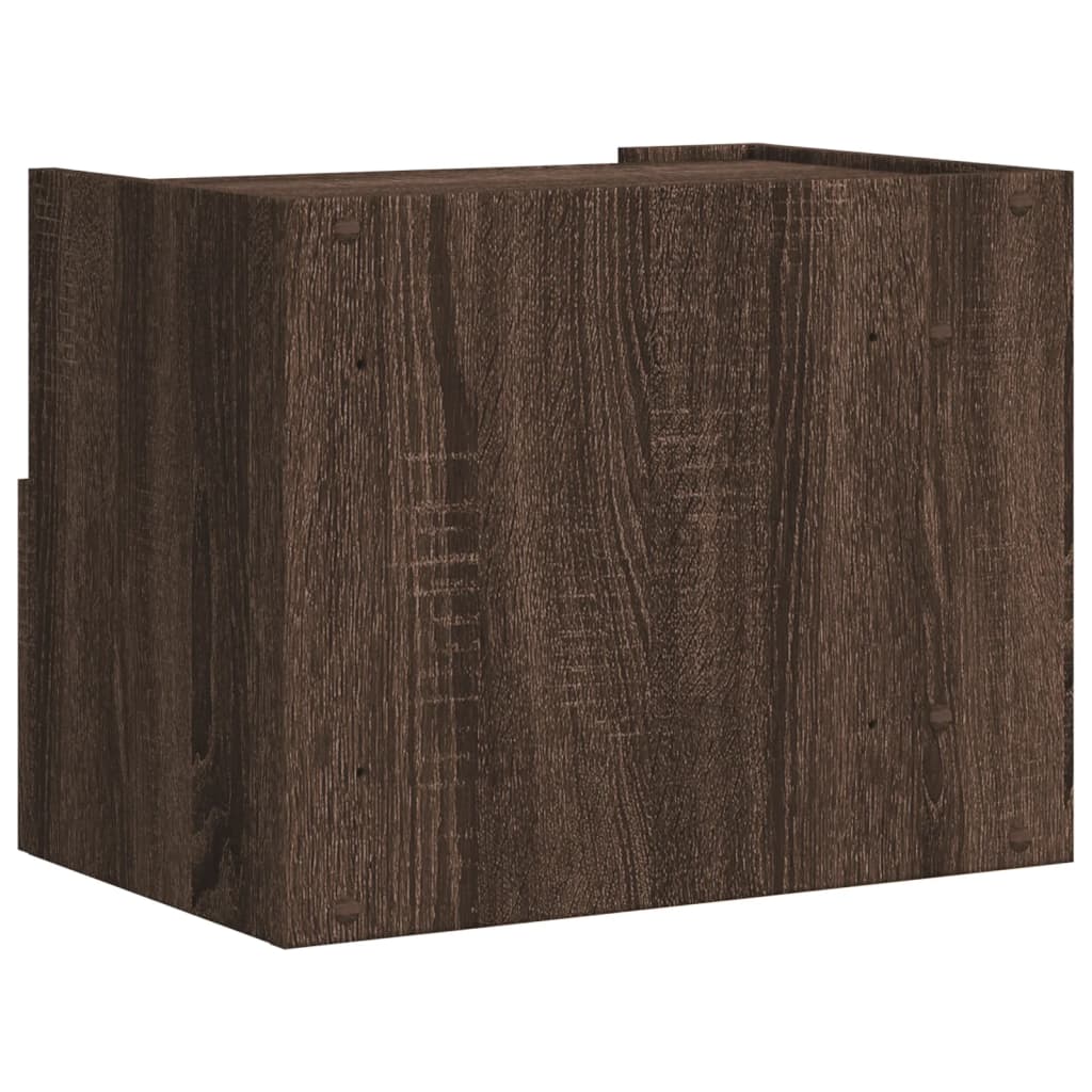 Comodini a Muro 2 pz Rovere Marrone 45x30x35 cm - homemem39