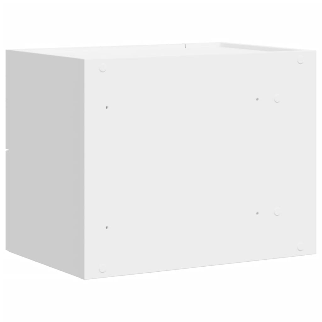 Comodino a Parete Bianco 45x30x35 cm - homemem39