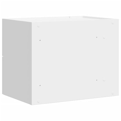 Comodino a Parete Bianco 45x30x35 cm - homemem39