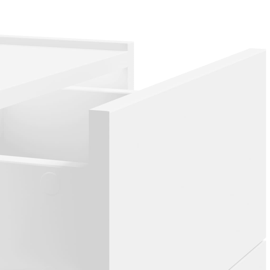 Comodini a Muro 2 pz Bianchi 45x30x35 cm - homemem39