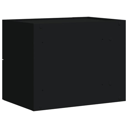 Comodino a Muro Nero 45x30x35 cm - homemem39