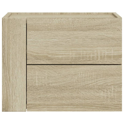 Comodino a Muro Rovere Sonoma 45x30x35 cm