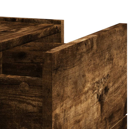 Comodini a Muro 2 pz Rovere Fumo 45x30x35 cm - homemem39