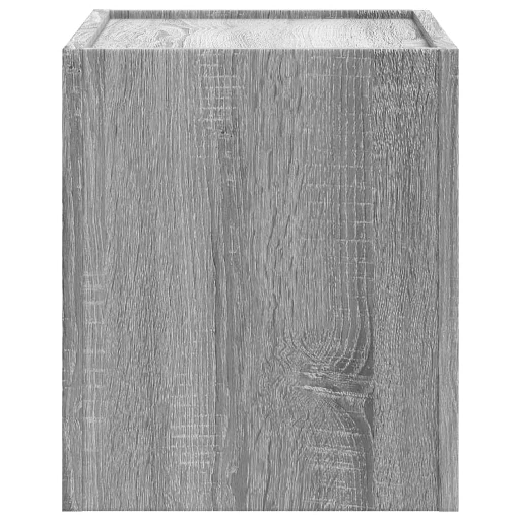 Comodino a Muro Grigio Sonoma 45x30x35 cm | homemem39