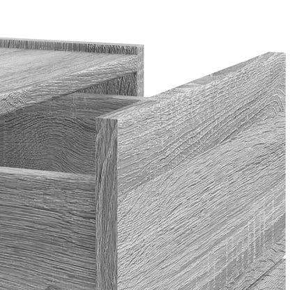 Comodini a Muro 2 pz Grigio Sonoma 45x30x35 cm - homemem39