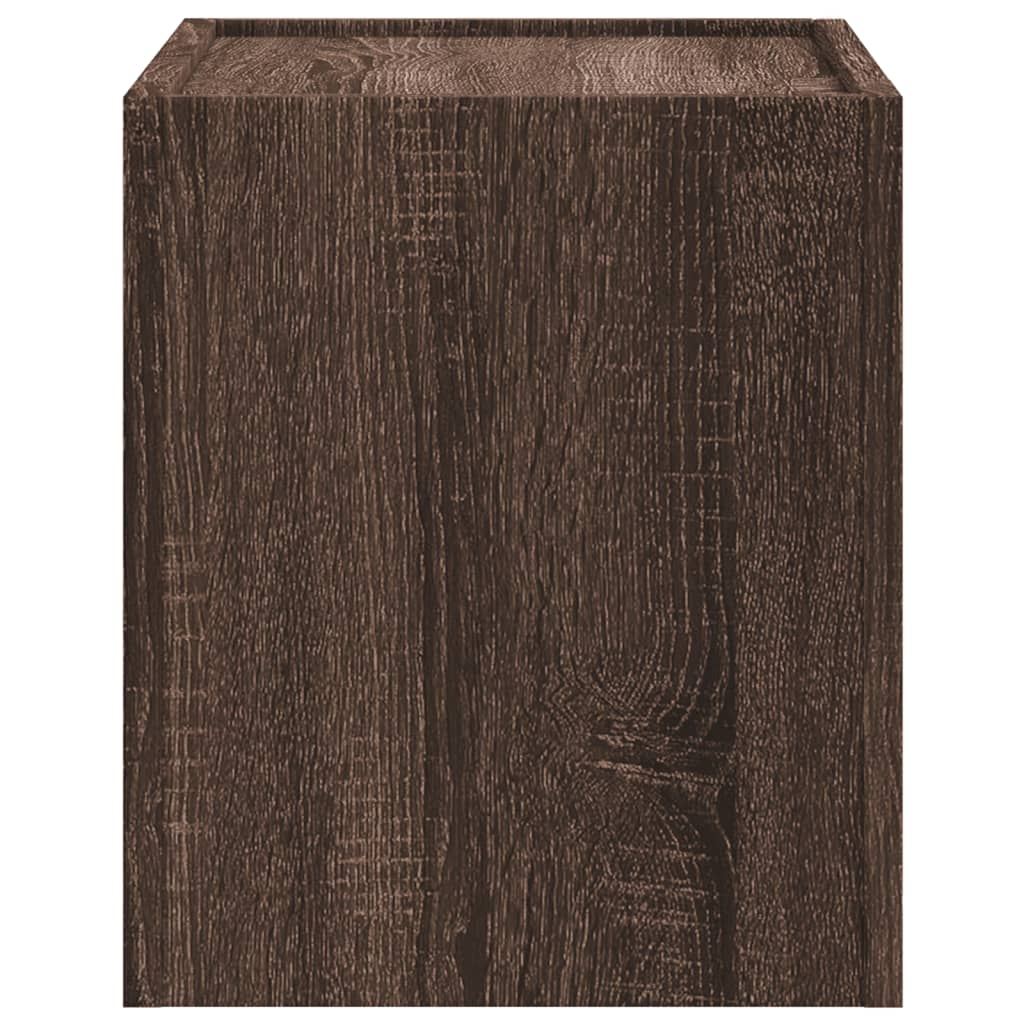 Comodino a Muro Rovere Marrone 45x30x35 cm | homemem39