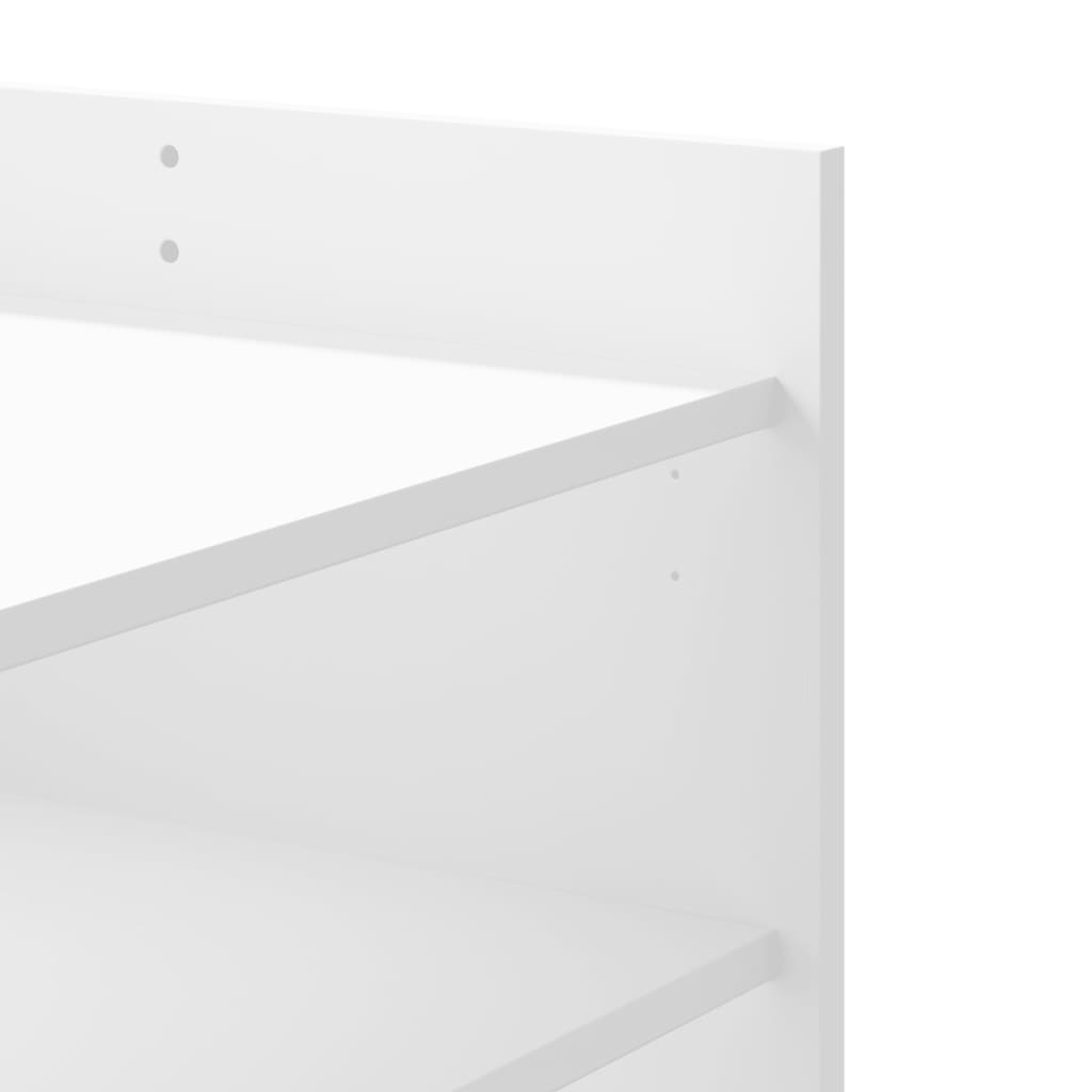 Tavolino da Salotto Bianco 80x50x50 cm in Legno Multistrato | homemem39