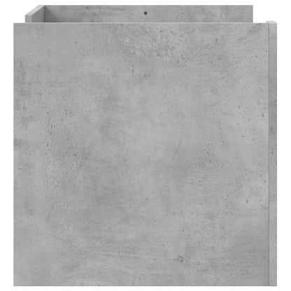 Tavolino Salotto Grigio Cemento 80x50x50 cm Legno Multistrato | homemem39