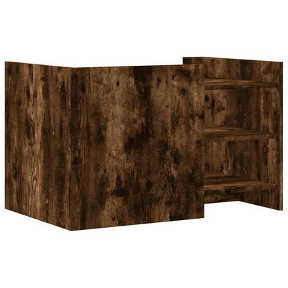 Tavolino da Salotto Rovere Fumo 80x50x50cm in Legno Multistrato | homemem39