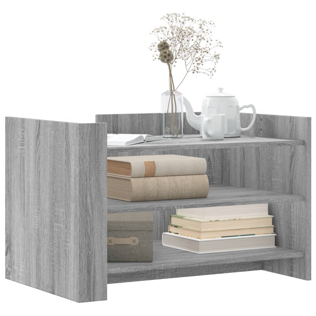 Tavolino Salotto Grigio Sonoma 80x50x50 cm Legno Multistrato | homemem39