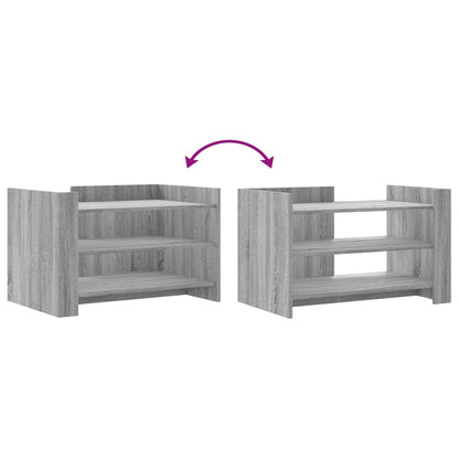 Tavolino Salotto Grigio Sonoma 80x50x50 cm Legno Multistrato | homemem39