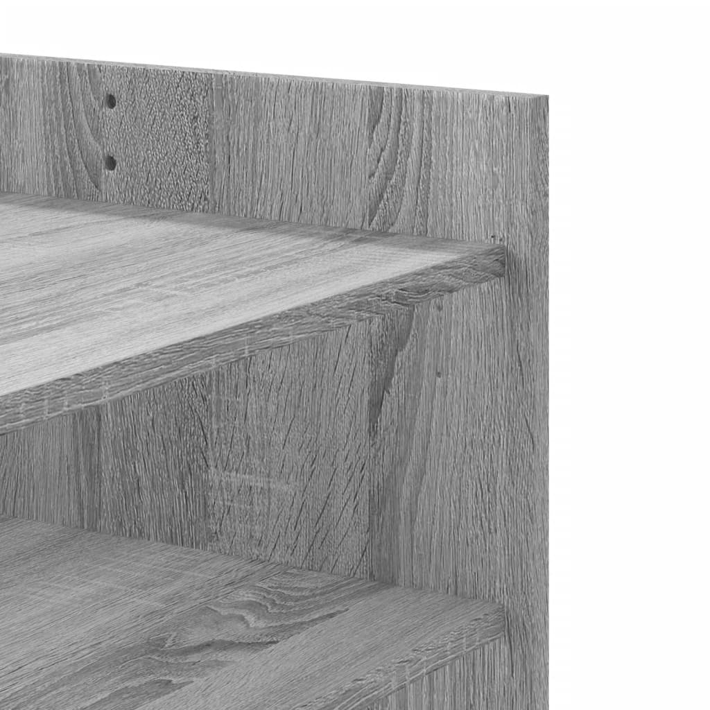 Tavolino Salotto Grigio Sonoma 80x50x50 cm Legno Multistrato | homemem39