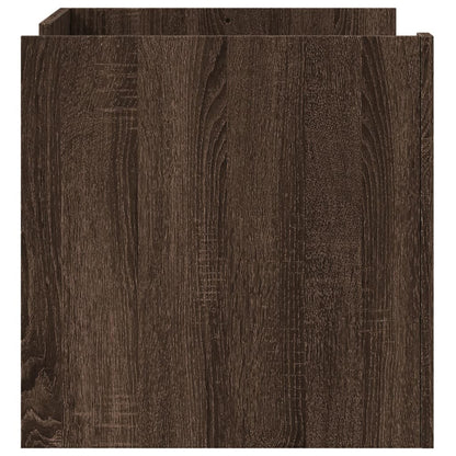 Tavolino da Salotto Rovere Marrone 80x50x50cm Legno Multistrato