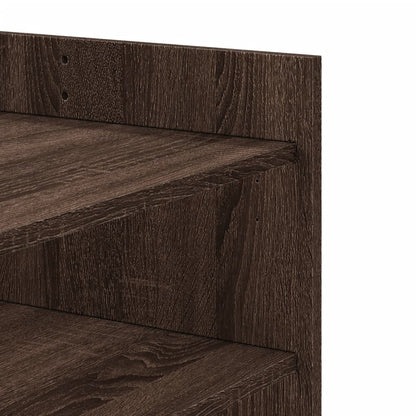 Tavolino da Salotto Rovere Marrone 80x50x50cm Legno Multistrato | homemem39