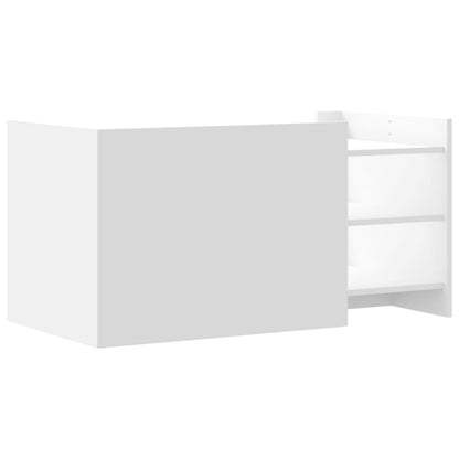 Tavolino da Salotto Bianco 100x50x50 cm in Legno Multistrato | homemem39