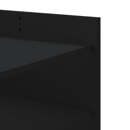 Tavolino da Salotto Nero 100x50x50 cm Legno Multistrato | homemem39