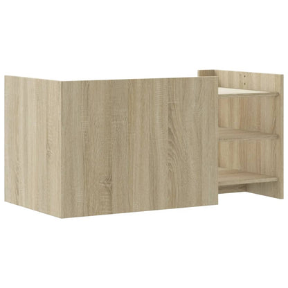 Tavolino Salotto Rovere Sonoma 100x50x50cm in Legno Multistrato | homemem39