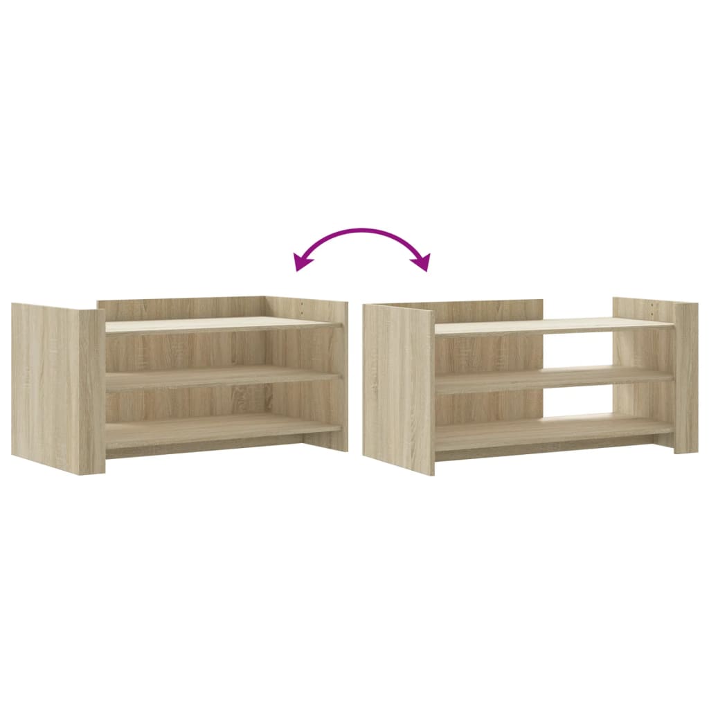 Tavolino Salotto Rovere Sonoma 100x50x50cm in Legno Multistrato | homemem39