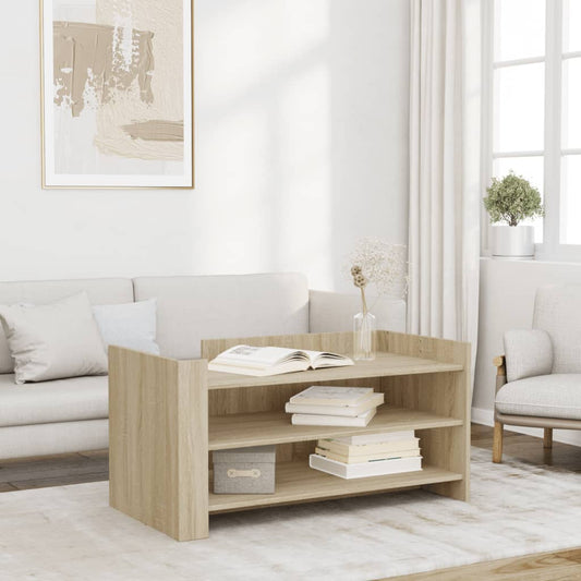Tavolino Salotto Rovere Sonoma 100x50x50cm in Legno Multistrato | homemem39