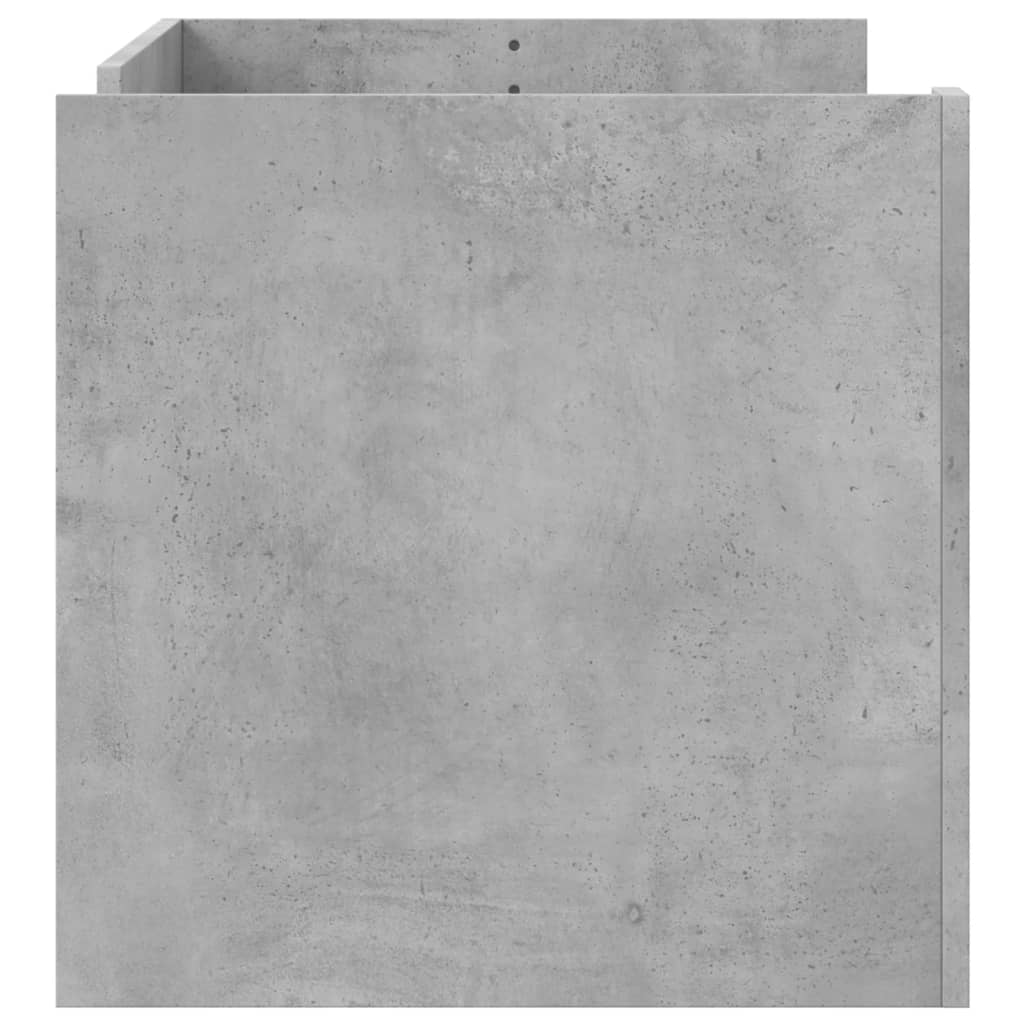 Tavolino Salotto Grigio Cemento 100x50x50 cm Legno Multistrato | homemem39
