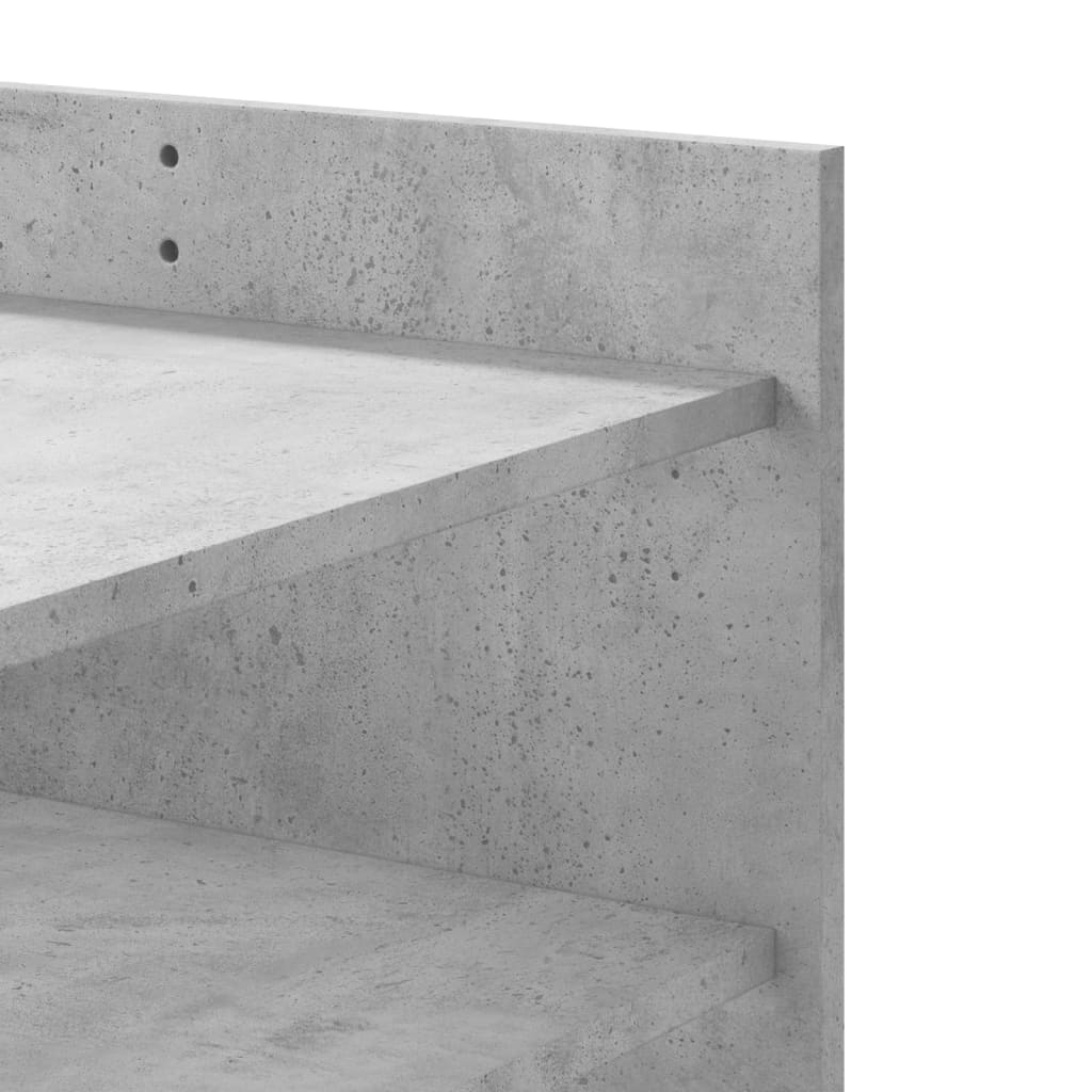 Tavolino Salotto Grigio Cemento 100x50x50 cm Legno Multistrato | homemem39