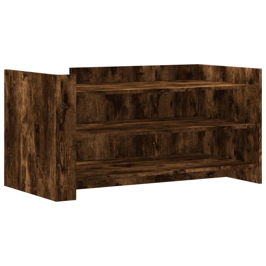 Tavolino Salotto Rovere Fumo 100x50x50 cm in Legno Multistrato | homemem39