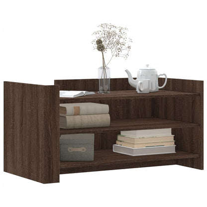 Tavolino Salotto Rovere Marrone 100x50x50 cm Legno Multistrato | homemem39