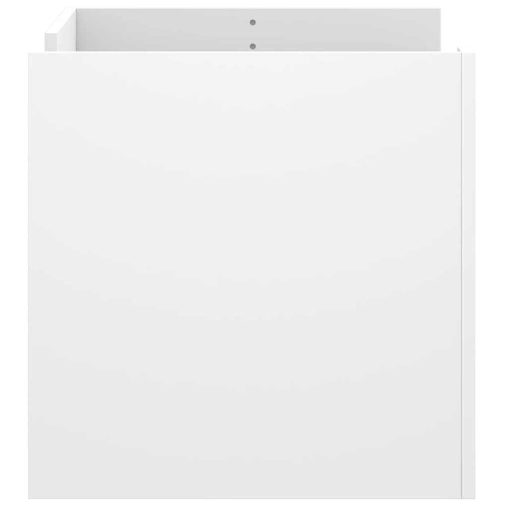Tavolino da Salotto Bianco 80x50x50 cm in Legno Multistrato | homemem39