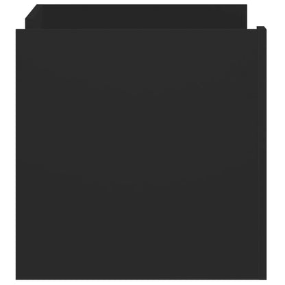 Tavolino da Salotto Nero 80x50x50 cm in Legno Multistrato | homemem39