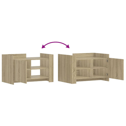 Tavolino da Salotto Rovere Sonoma 80x50x50 cm Legno Multistrato | homemem39