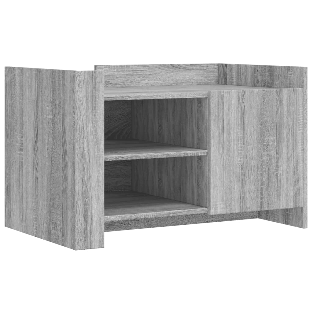 Tavolino Salotto Grigio Sonoma 80x50x50 cm Legno Multistrato | homemem39