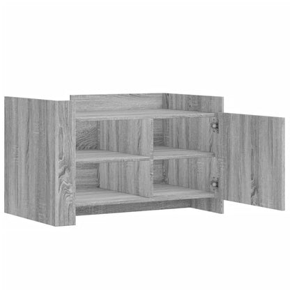 Tavolino Salotto Grigio Sonoma 80x50x50 cm Legno Multistrato | homemem39