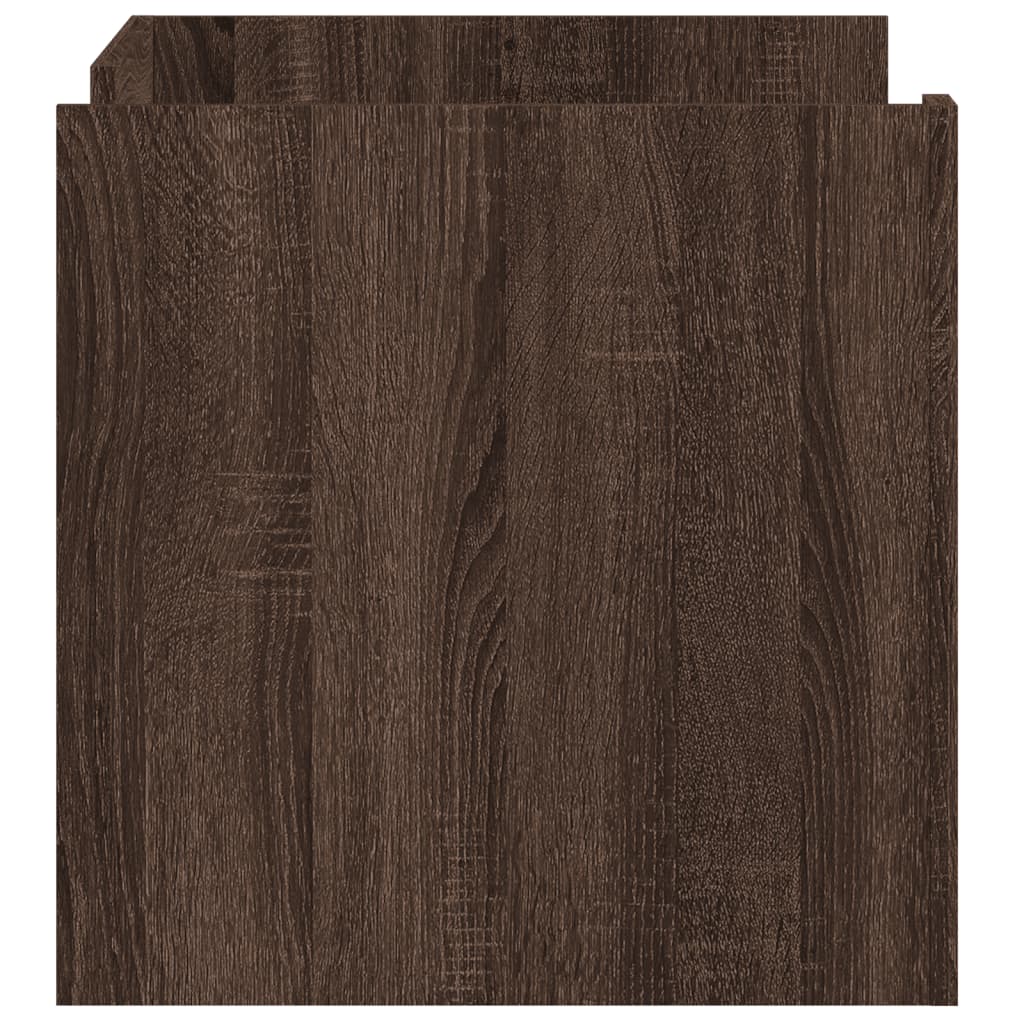 Tavolino da Salotto Rovere Marrone 80x50x50cm Legno Multistrato | homemem39
