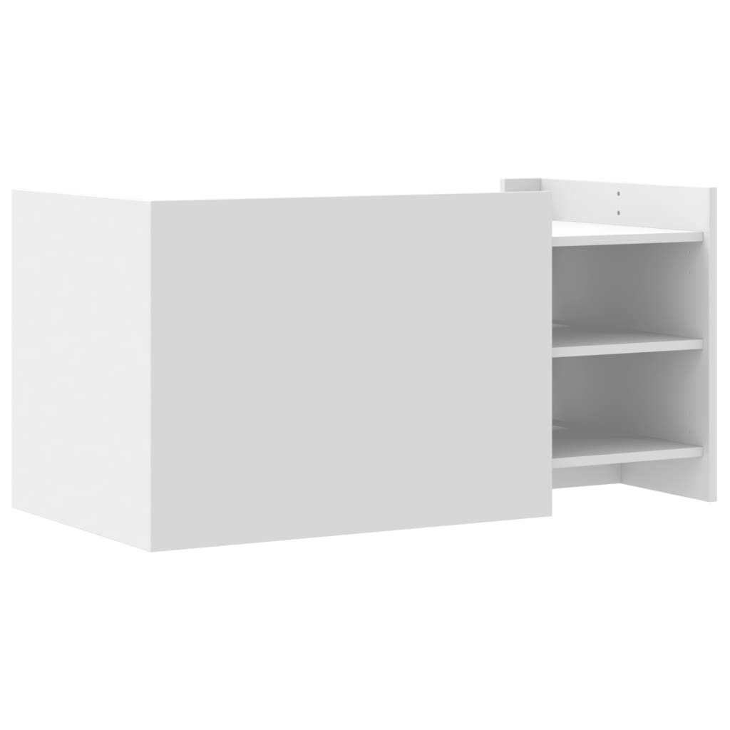 Tavolino da Salotto Bianco 100x50x50 cm in Legno Multistrato | homemem39