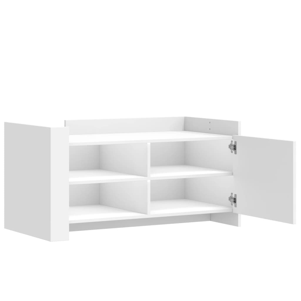Tavolino da Salotto Bianco 100x50x50 cm in Legno Multistrato | homemem39