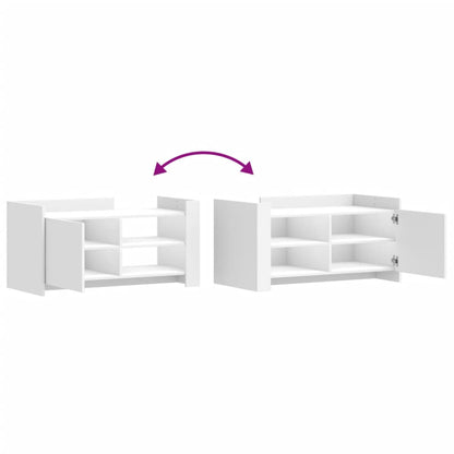 Tavolino da Salotto Bianco 100x50x50 cm in Legno Multistrato | homemem39
