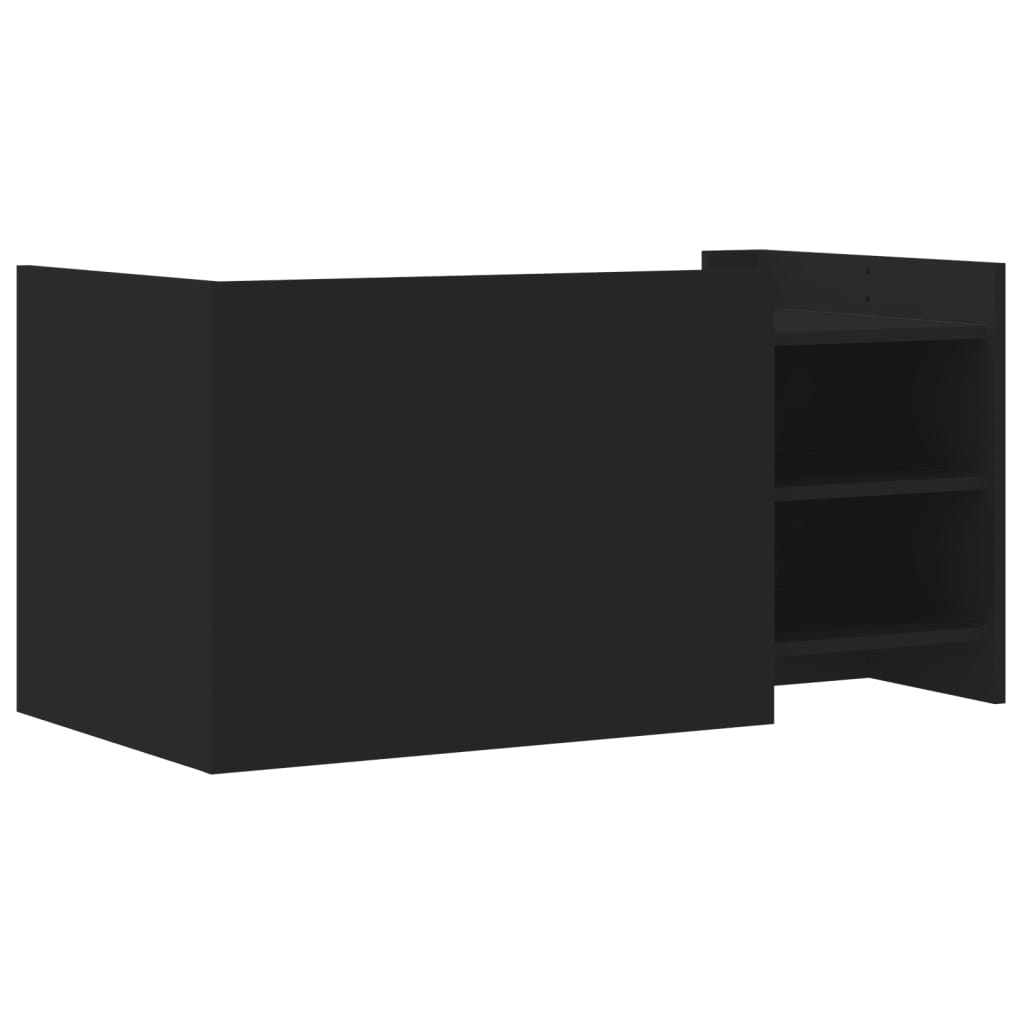 Tavolino da Salotto Nero 100x50x50 cm Legno Multistrato | homemem39
