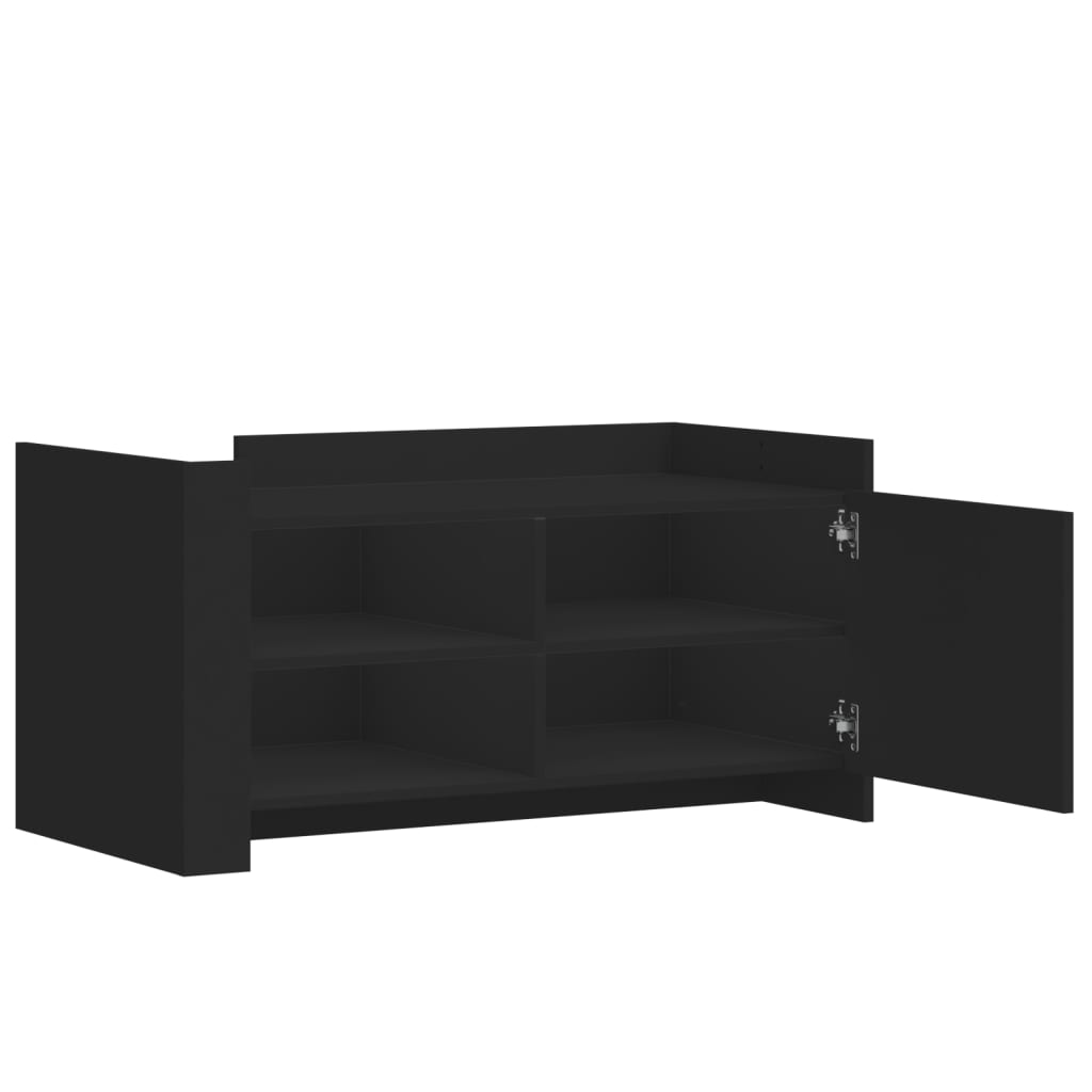 Tavolino da Salotto Nero 100x50x50 cm Legno Multistrato | homemem39