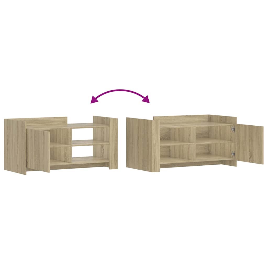 Tavolino Salotto Rovere Sonoma 100x50x50cm in Legno Multistrato | homemem39